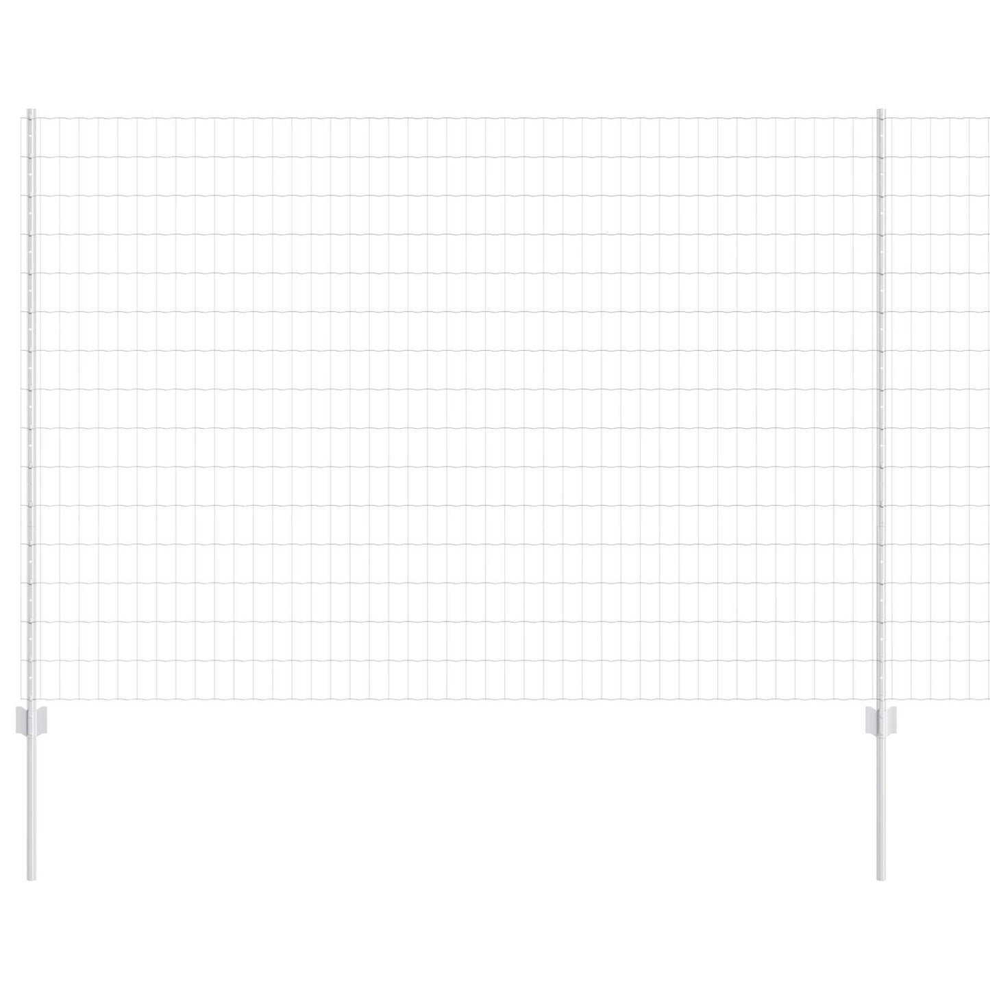 Recinzione con Posto Argento 1,6 x 10 m Acciaio