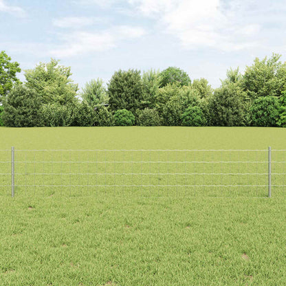 Recinzione con Posto Argento 0,4 x 10 m Acciaio