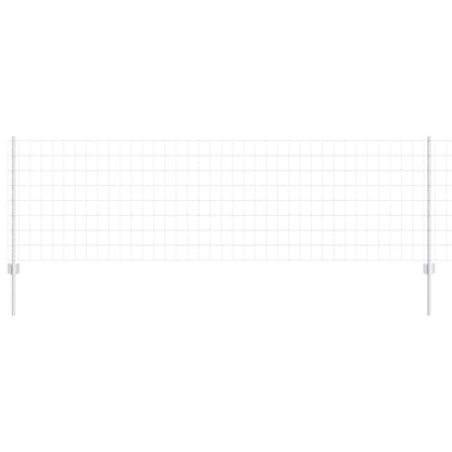 Recinzione con Posto Argento 0,8 x 10 m Acciaio