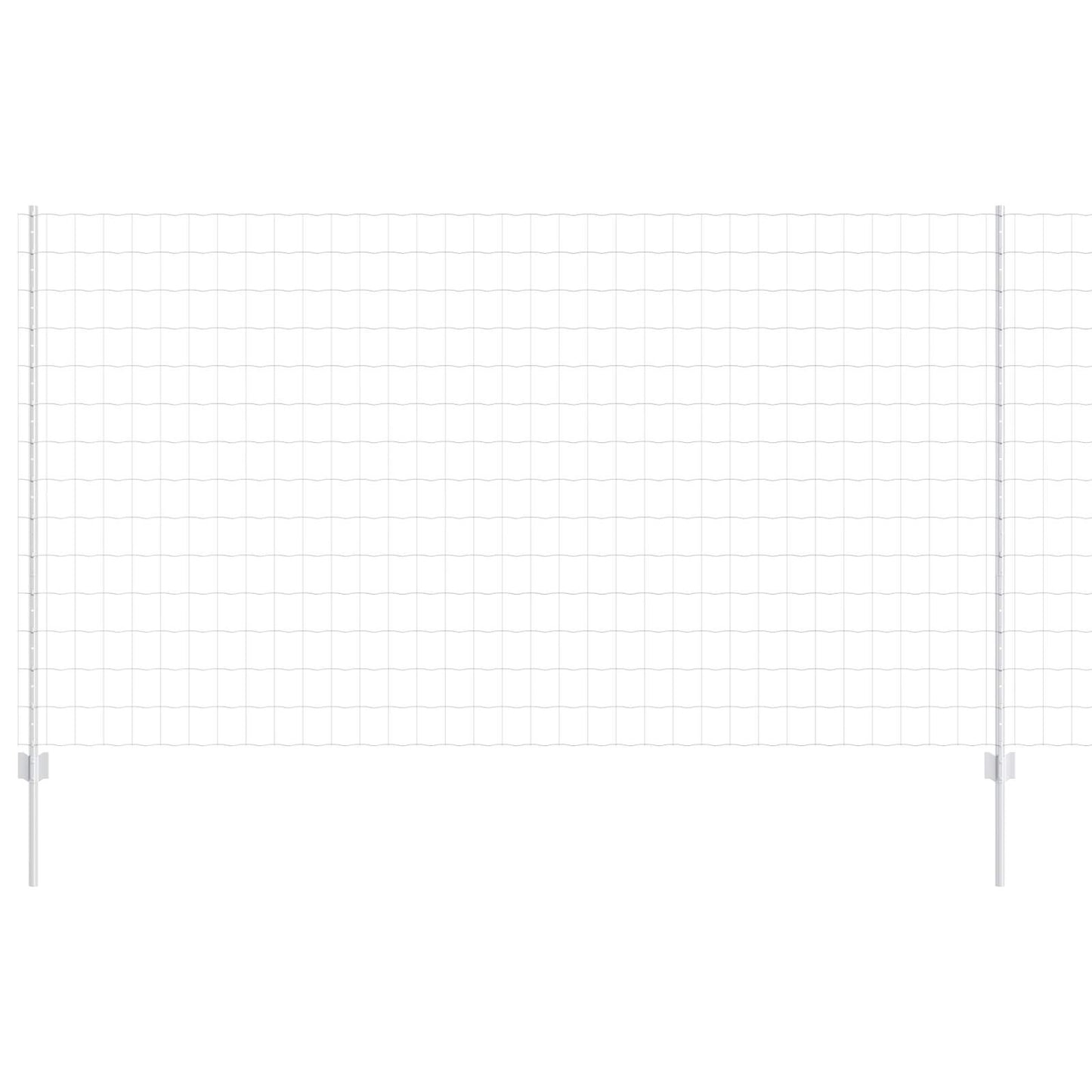 Recinzione con Posto Argento 1,4 x 10 m Acciaio