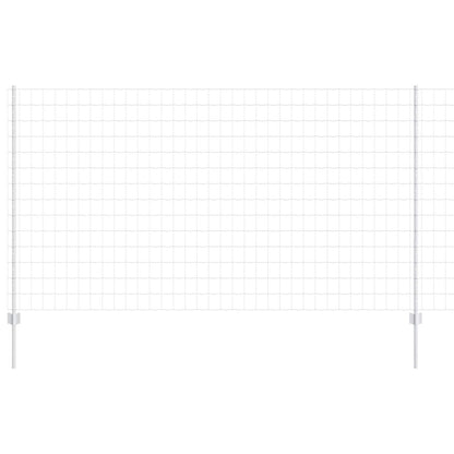 Recinzione con Posto Argento 1,4 x 10 m Acciaio