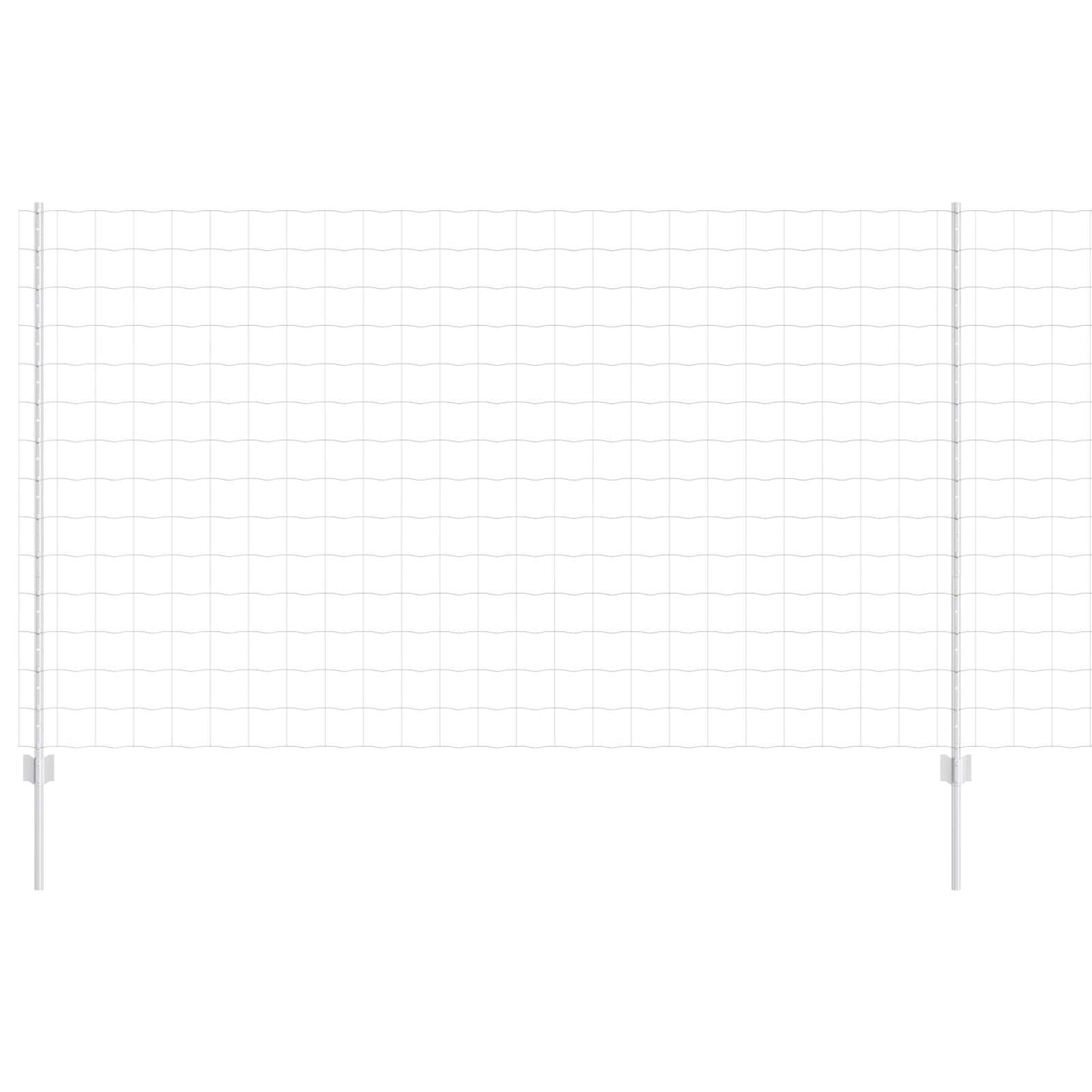 Recinzione con Posto Argento 1,4 x 10 m Acciaio