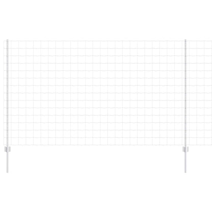 Recinzione con Posto Argento 1,4 x 10 m Acciaio