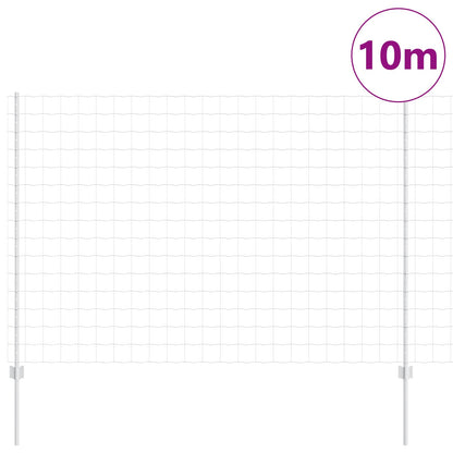 Recinzione con Posto Argento 1,5 x 10 m Acciaio