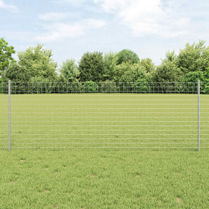 Recinzione con Posto Argento 0,8 x 25 m Acciaio