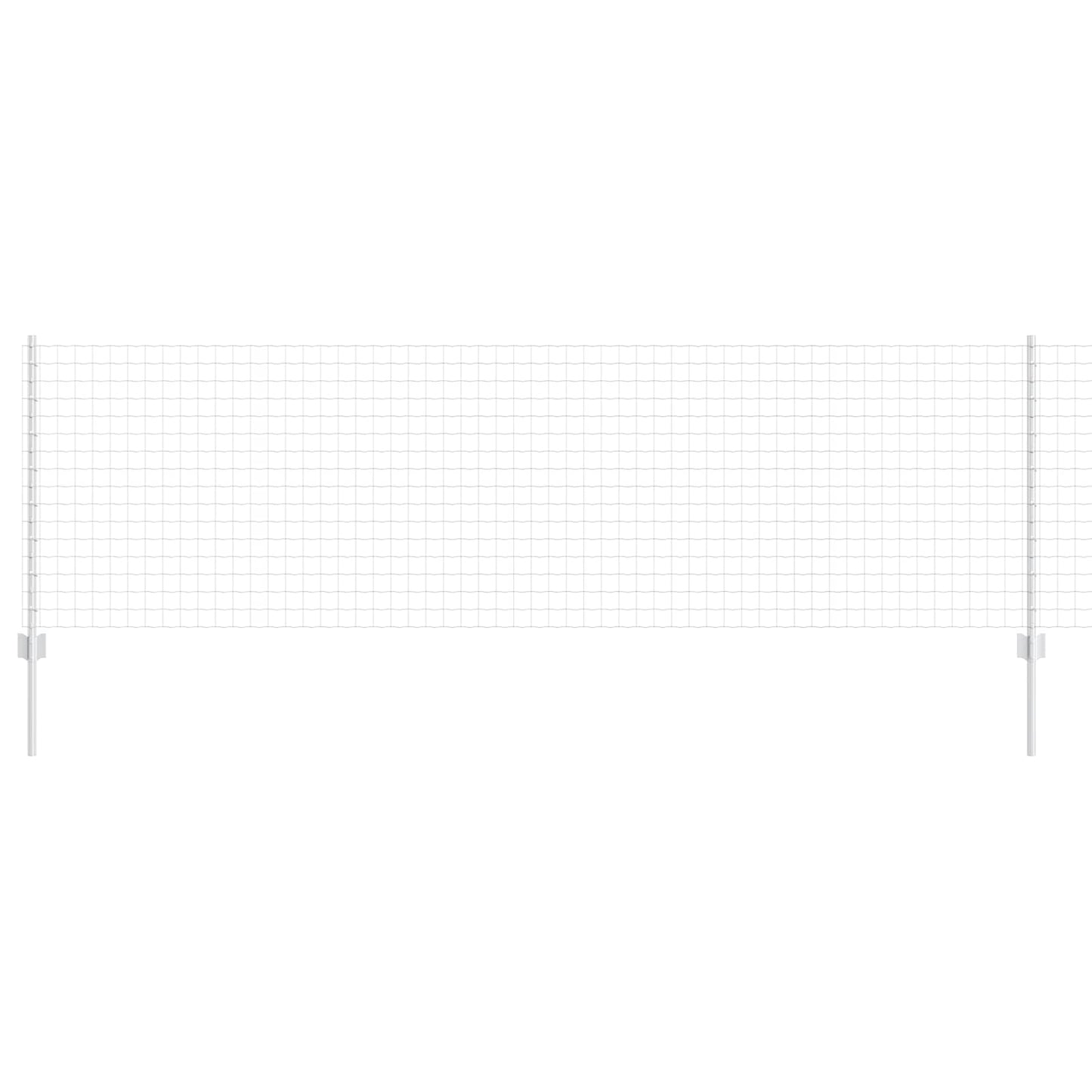 Recinzione con Posto Argento 0,8 x 25 m Acciaio