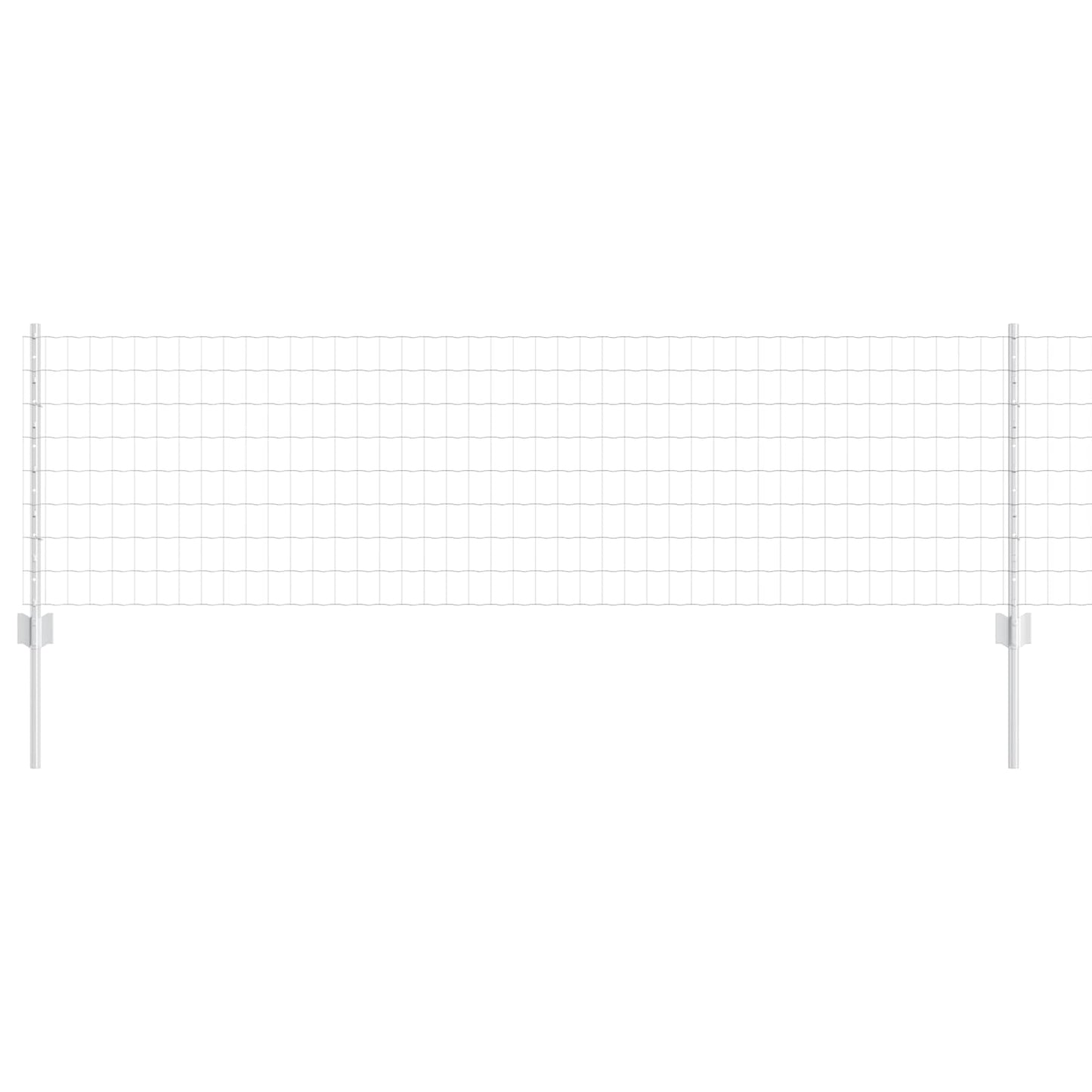 Recinzione con Posto Argento 0,6 x 25 m Acciaio