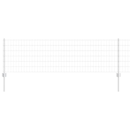 Recinzione con Posto Argento 0,6 x 25 m Acciaio