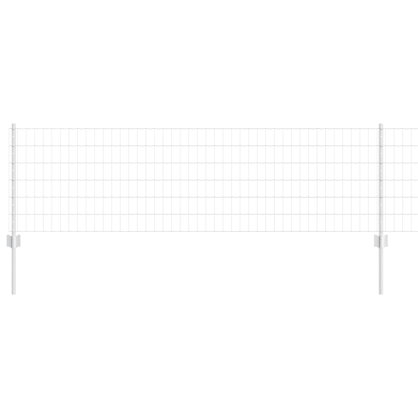 Recinzione con Posto Argento 0,6 x 25 m Acciaio
