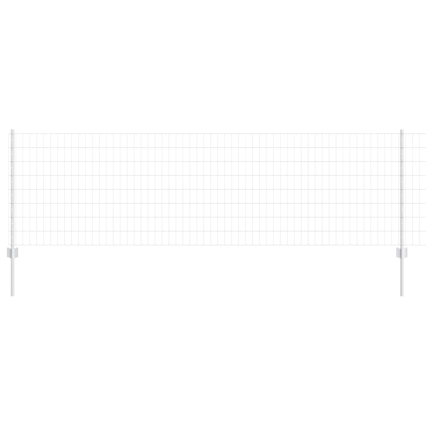 Recinzione con Posto Argento 0,8 x 25 m Acciaio
