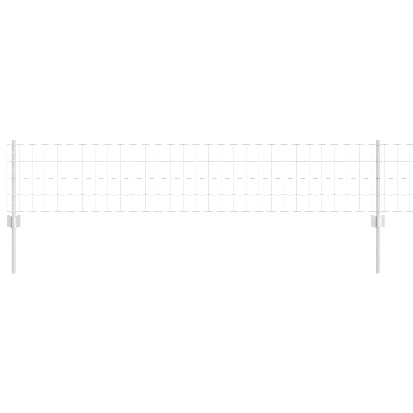 Recinzione con Posto Argento 0,4 x 25 m Acciaio