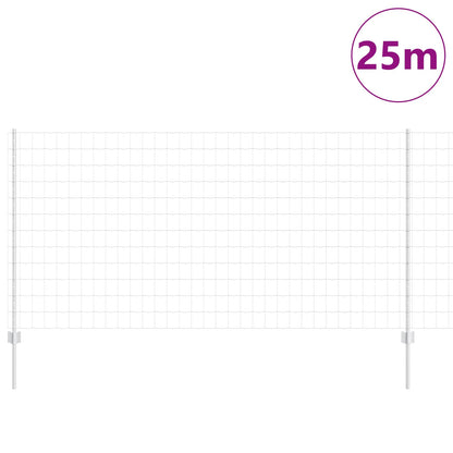 Recinzione con Posto Argento 1,2 x 25 m Acciaio