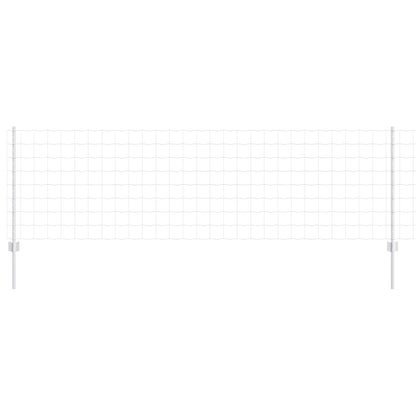 Recinzione con Posto Argento 0,8 x 25 m Acciaio