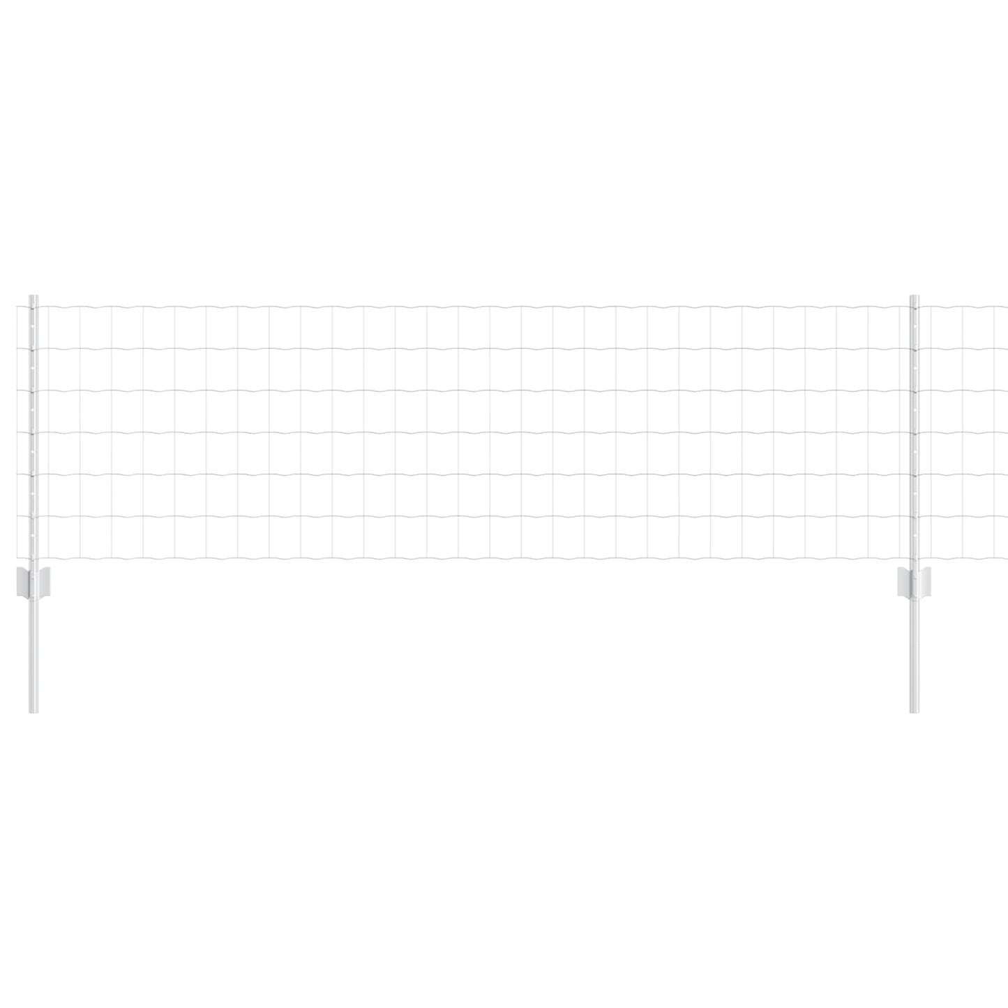 Recinzione con Posto Argento 0,6 x 50 m Acciaio