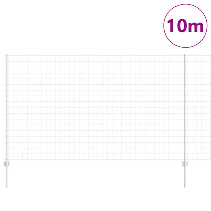 Recinzione con Posto Argento 1,4 x 10 m Acciaio