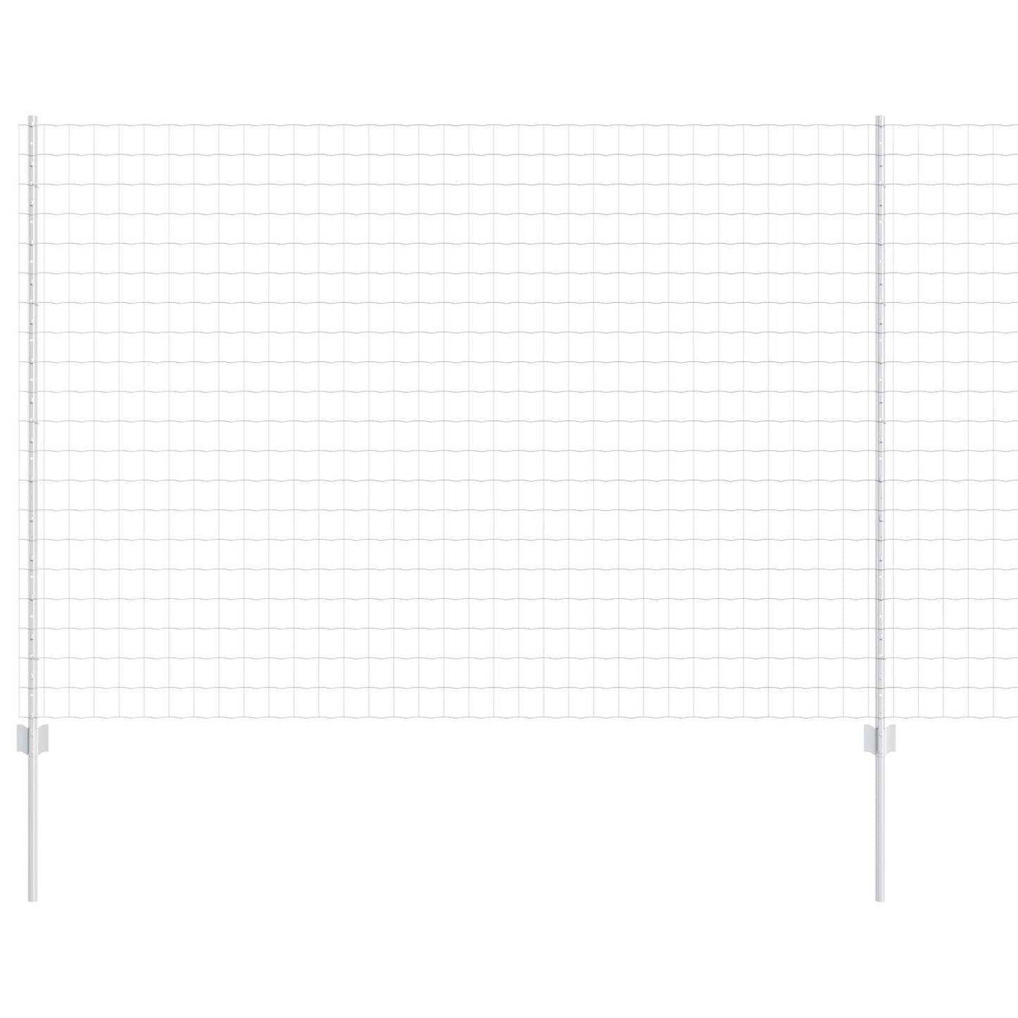 Recinzione con Posto Argento 1,6 x 10 m Acciaio