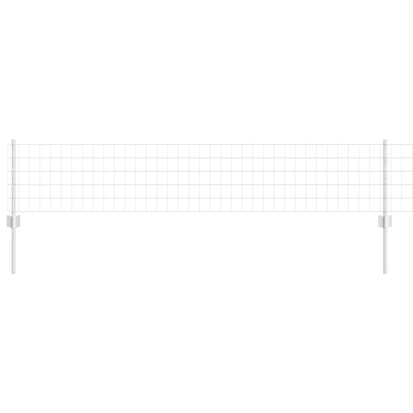 Recinzione con Posto Argento 0,4 x 25 m Acciaio