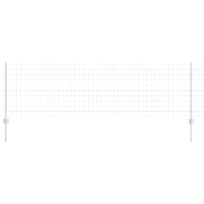 Recinzione con Posto Argento 0,8 x 25 m Acciaio