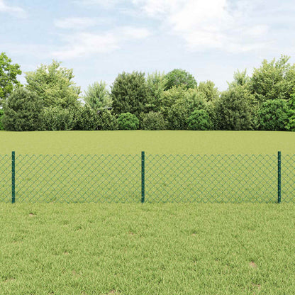 Recinzione con Posto Verde 0,4 x 10 m Acciaio e PVC