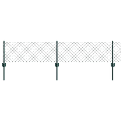 Recinzione con Posto Verde 0,4 x 10 m Acciaio e PVC
