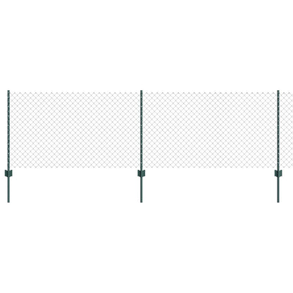 Recinzione con Posto Verde 0,8 x 10 m Acciaio e PVC