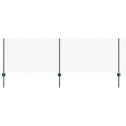 Recinzione con Posto Verde 0,8 x 10 m Acciaio e PVC