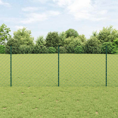 Recinzione con Posto Verde 1 x 10 m Acciaio e PVC