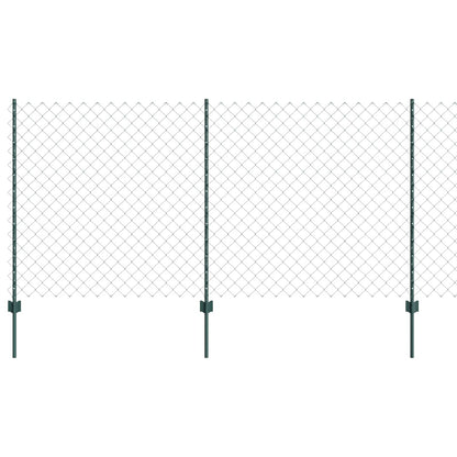 Recinzione con Posto Verde 1,2 x 25 m Acciaio e PVC