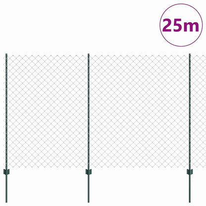 Recinzione con Posto Verde 1,5 x 25 m Acciaio