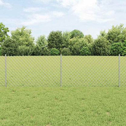 Recinzione con Posto Argento 0,6 x 10 m Acciaio