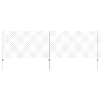 Recinzione con Posto Argento 0,8 x 10 m Acciaio