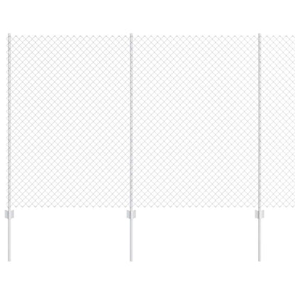 Recinzione con Posto Argento 1,6 x 10 m Acciaio
