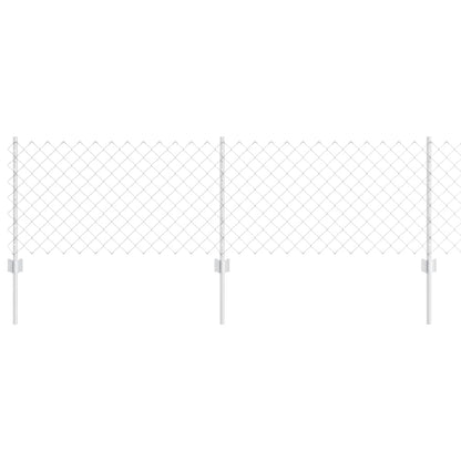 Recinzione con Posto Argento 0,6 x 10 m Acciaio