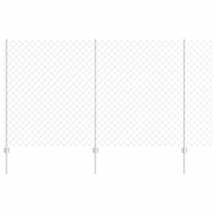 Recinzione con Posto Argento 1,4 x 10 m Acciaio
