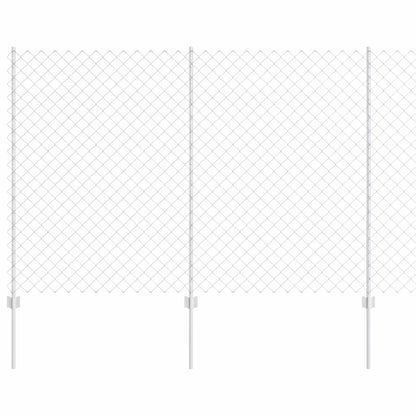 Recinzione con Posto Argento 1,5 x 10 m Acciaio