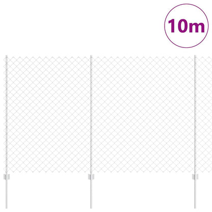 Recinzione con Posto Argento 1,6 x 10 m Acciaio