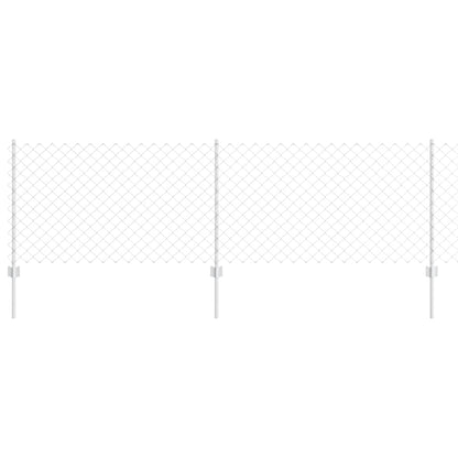 Recinzione con Posto Argento 0,8 x 25 m Acciaio