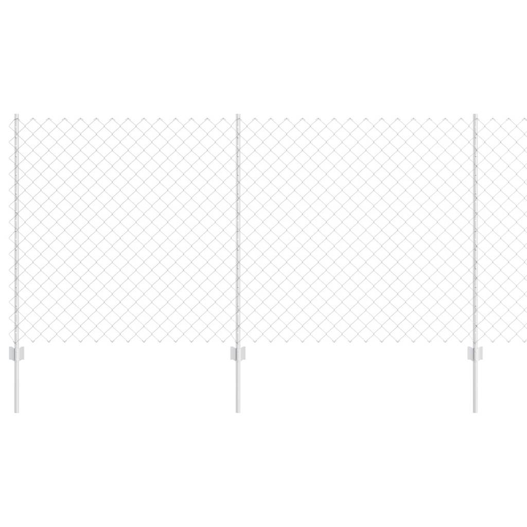 Recinzione con Posto Argento 1,2 x 25 m Acciaio