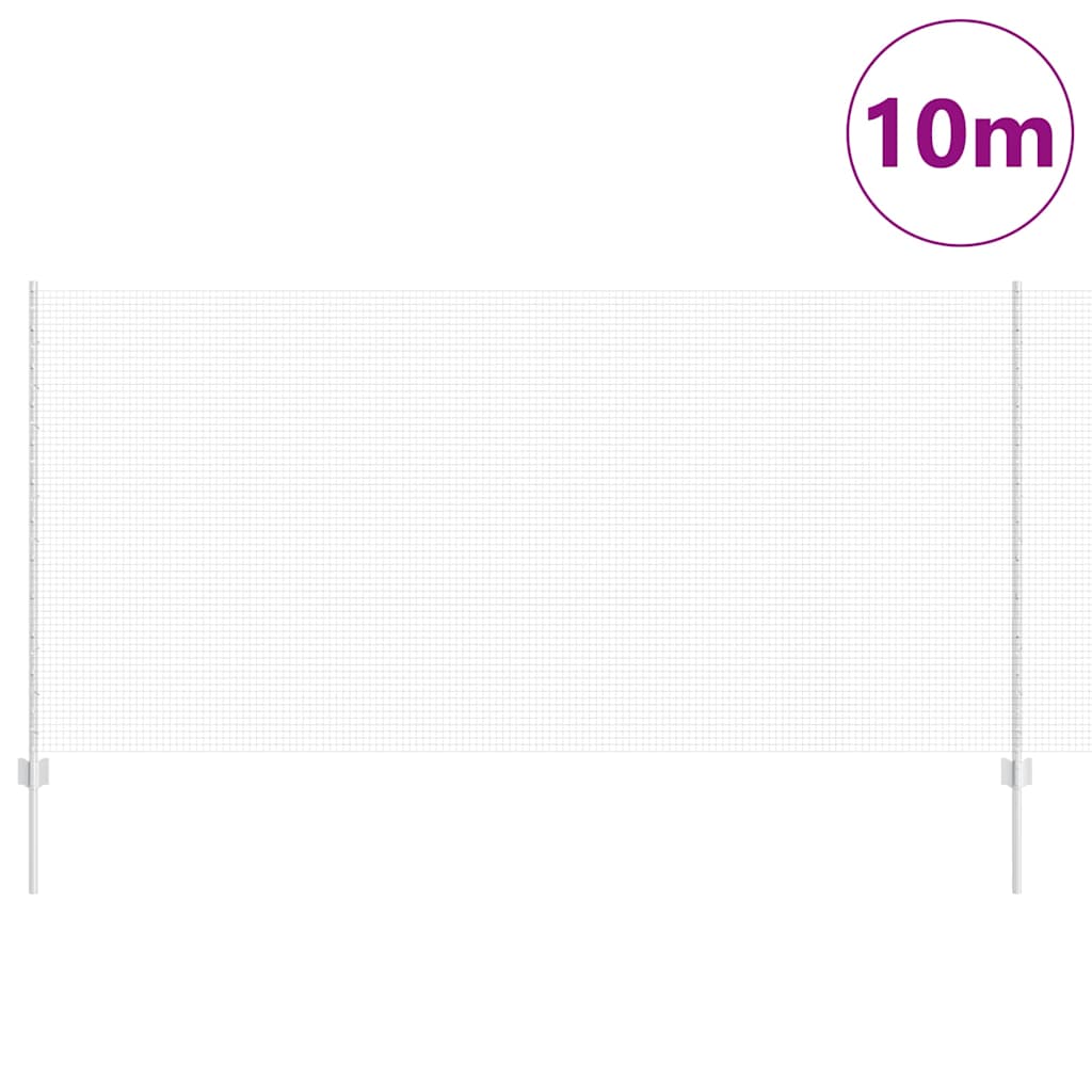 Recinzione con Posto Argento 1,2 x 10 m Acciaio