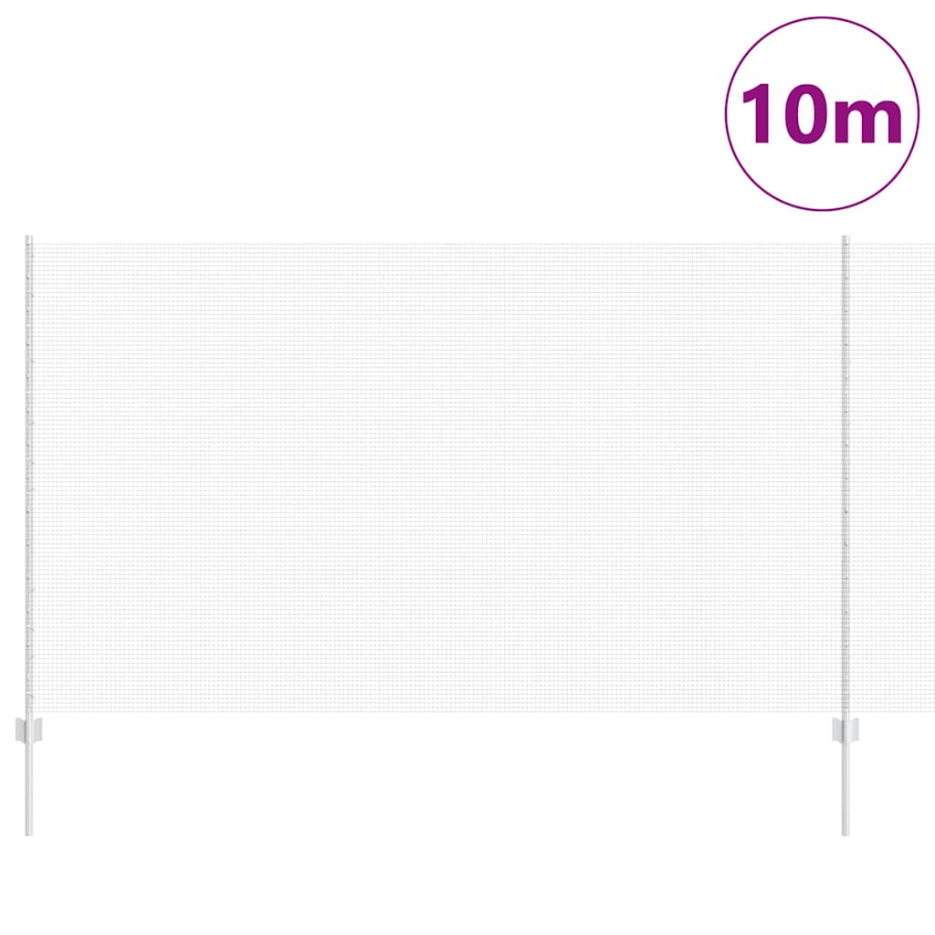Recinzione con Posto Argento 1,4 x 10 m Acciaio