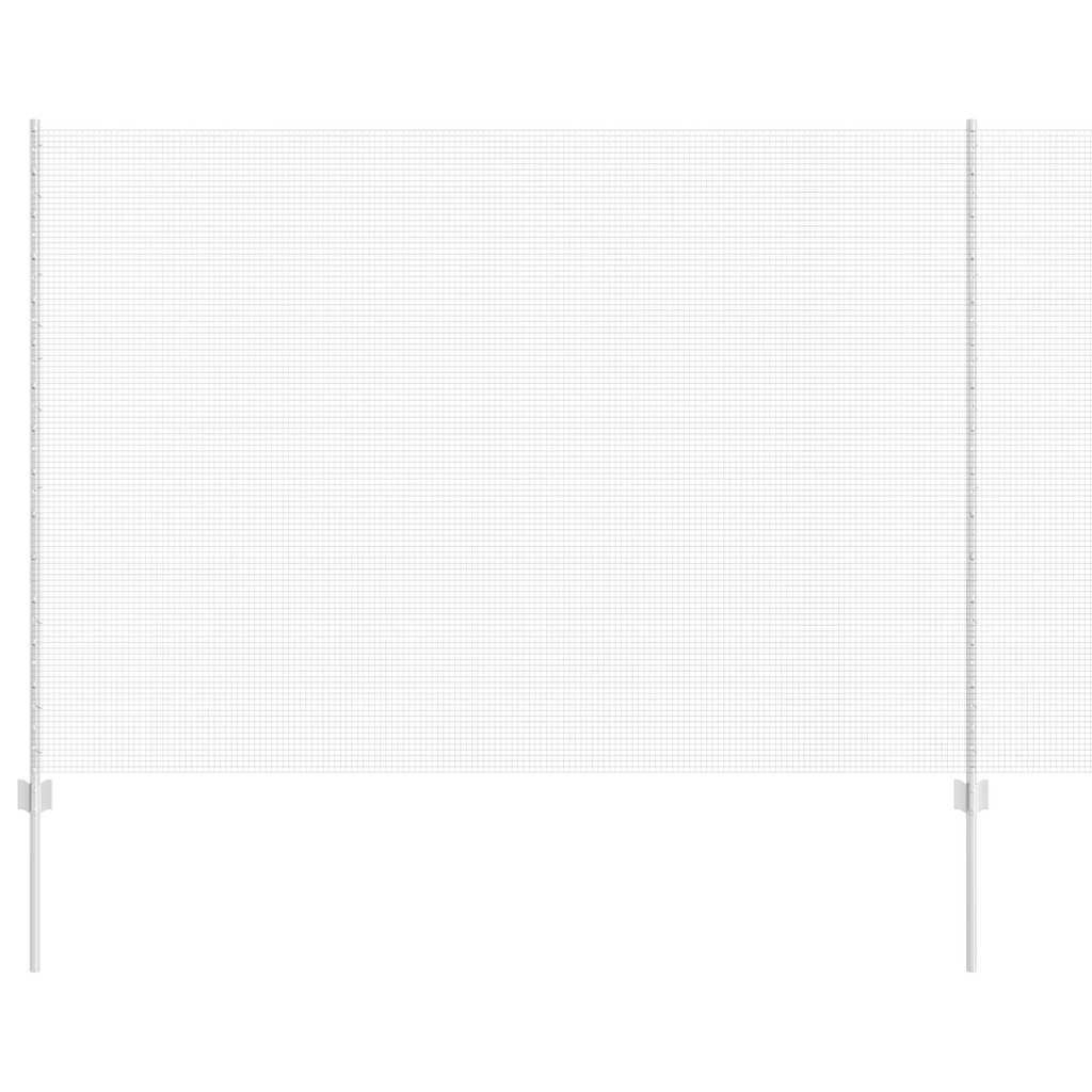 Recinzione con Posto Argento 1,6 x 10 m Acciaio