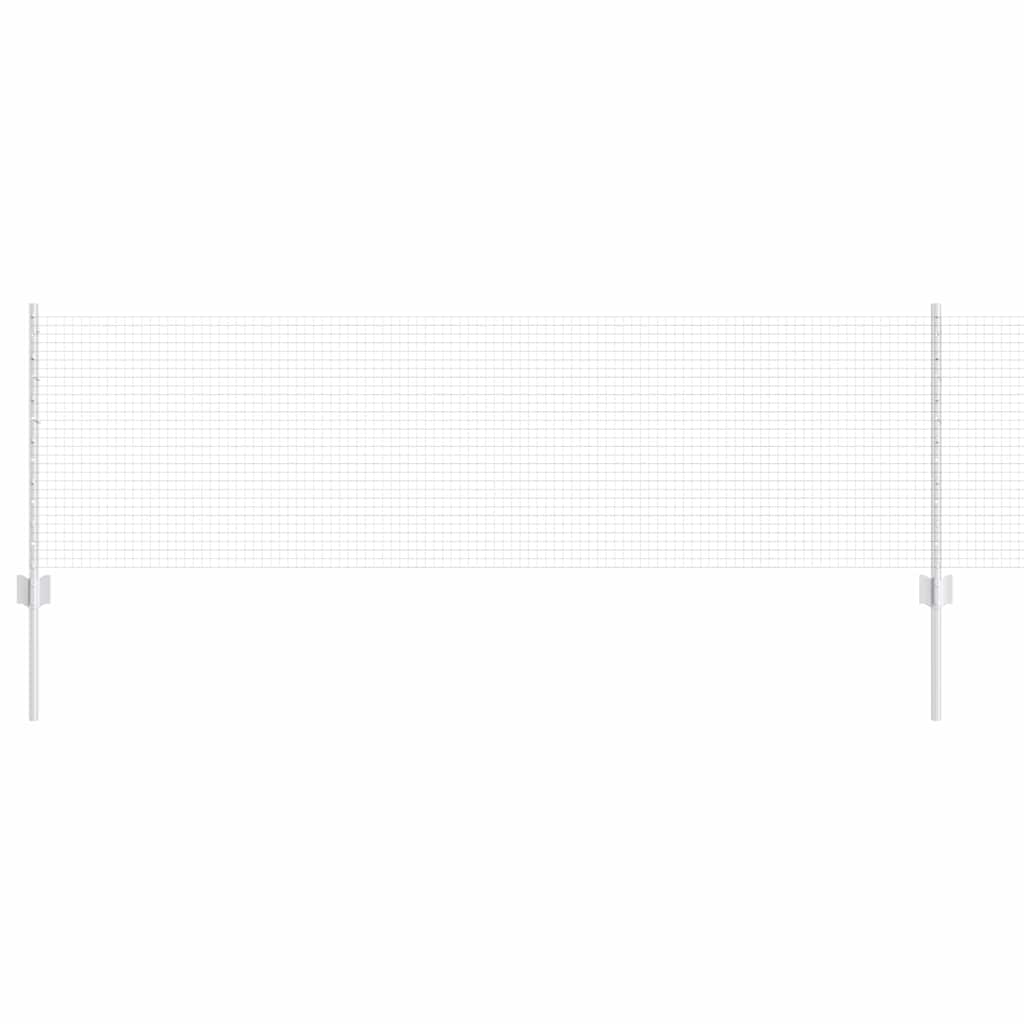 Recinzione con Posto Argento 0,6 x 25 m Acciaio
