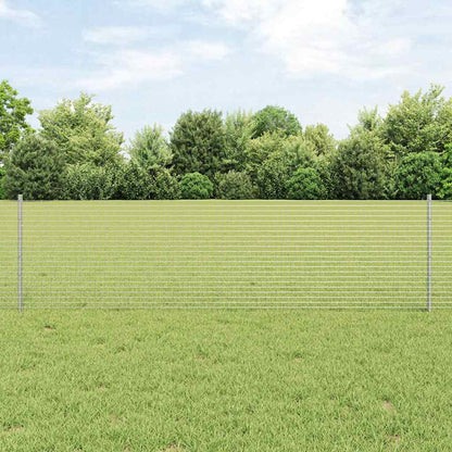 Recinzione con Posto Argento 0,6 x 25 m Acciaio