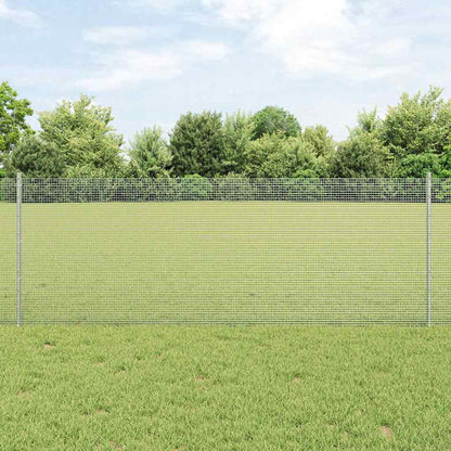 Recinzione con Posto Argento 0,8 x 25 m Acciaio