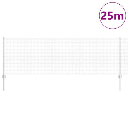 Recinzione con Posto Argento 0,8 x 25 m Acciaio