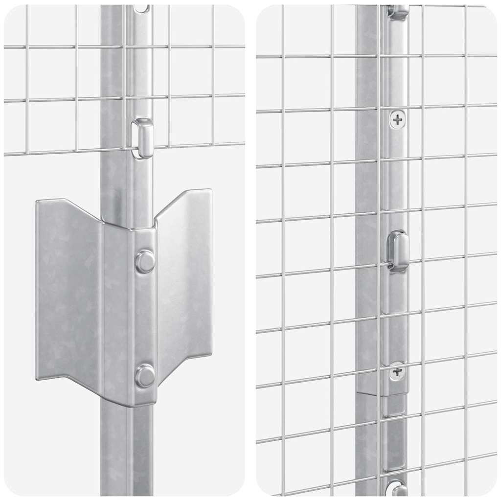Recinzione con Posto Argento 1,4 x 25 m Acciaio