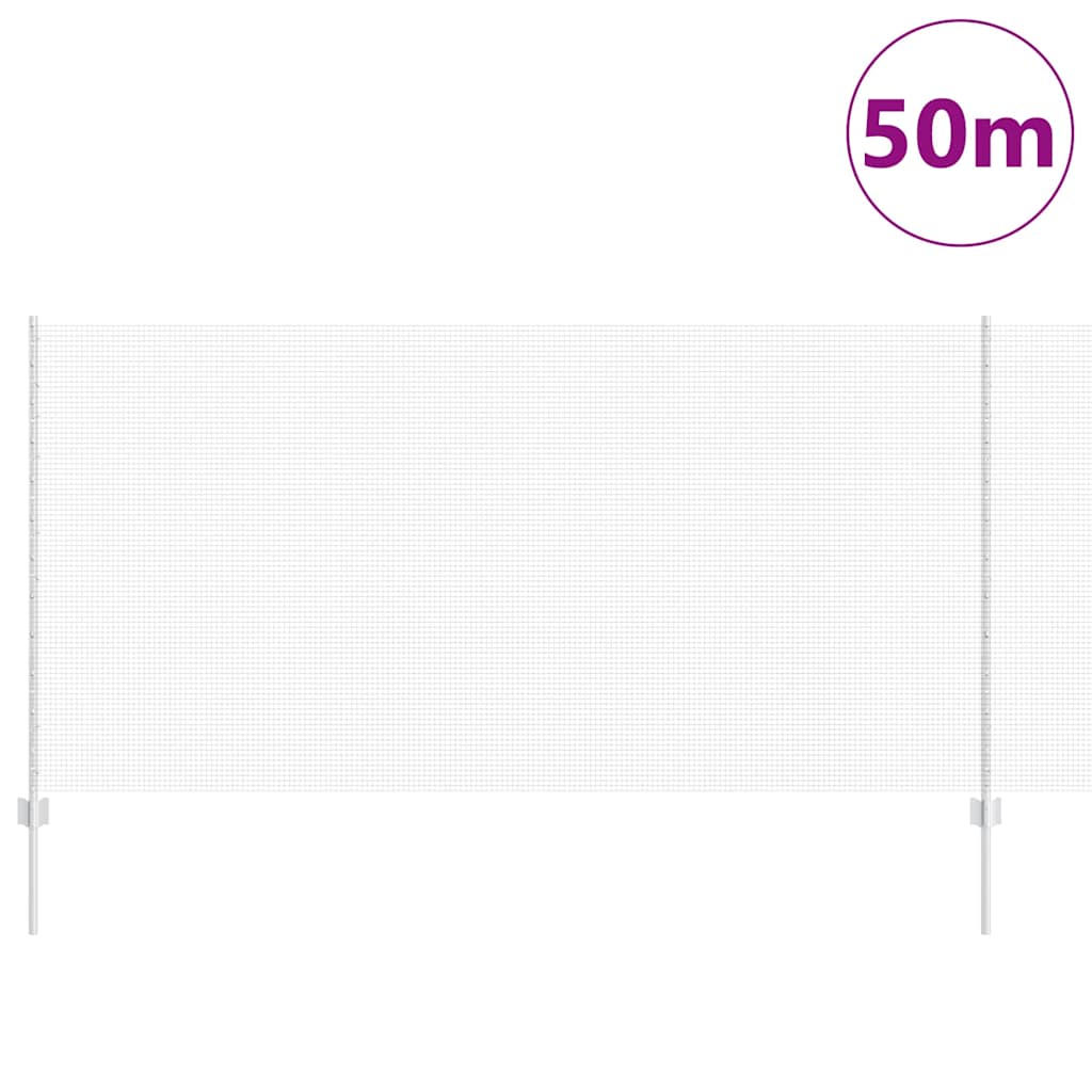 Recinzione con Posto Argento 1,2 x 50 m Acciaio