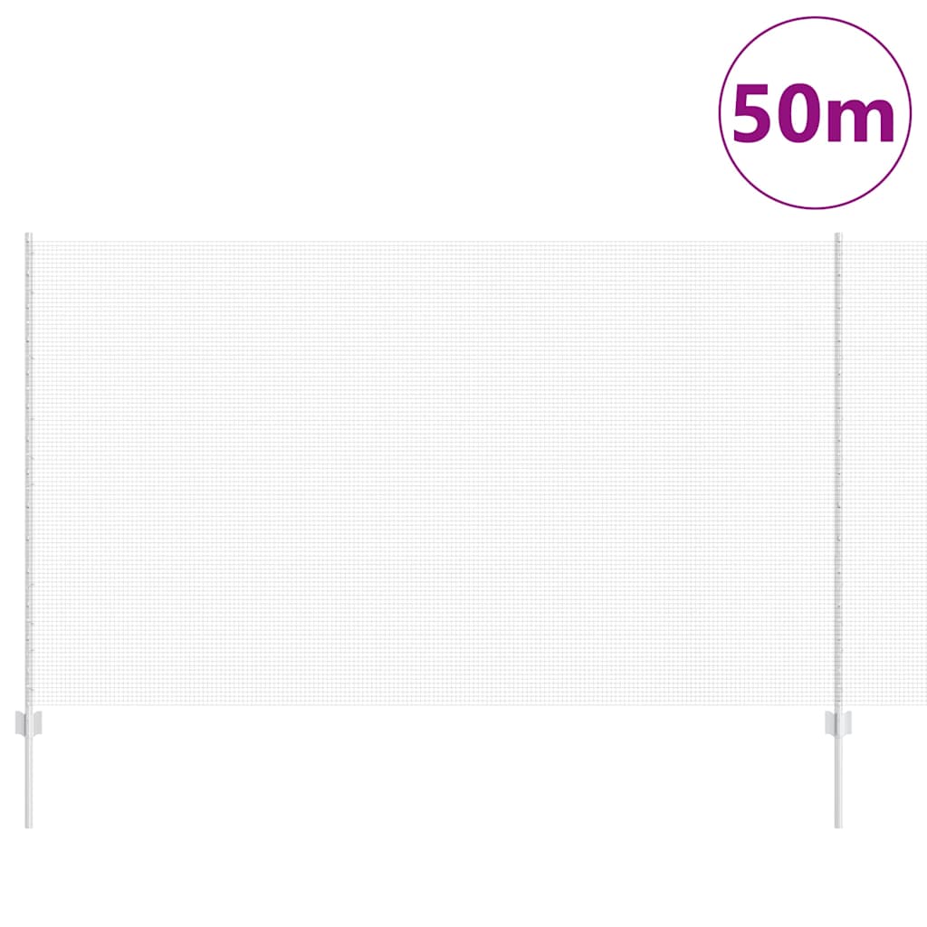 Recinzione con Posto Argento 1,4 x 50 m Acciaio