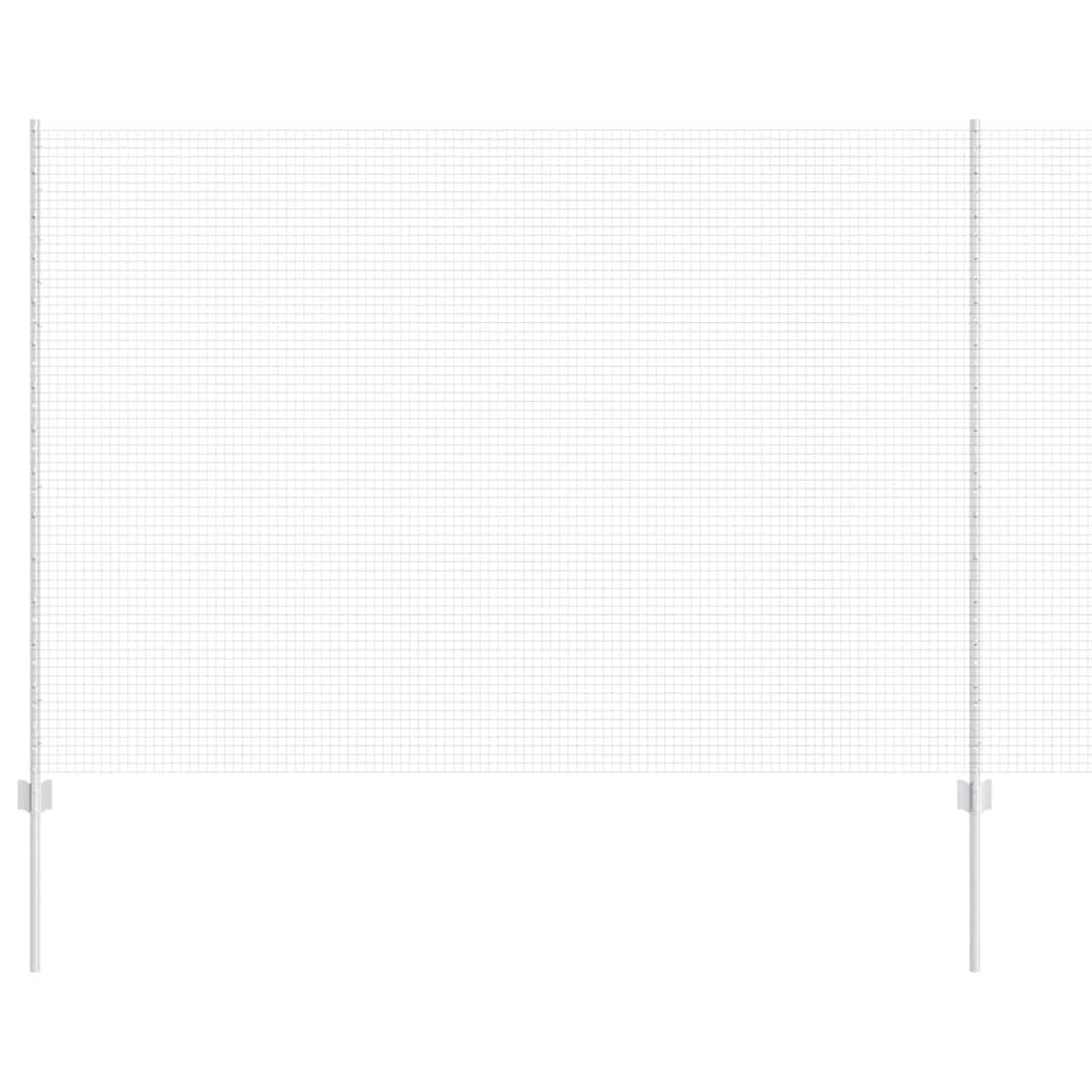Recinzione con Posto Argento 1,5 x 50 m Acciaio