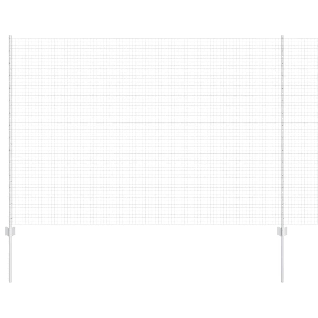 Recinzione con Posto Argento 1,5 x 50 m Acciaio
